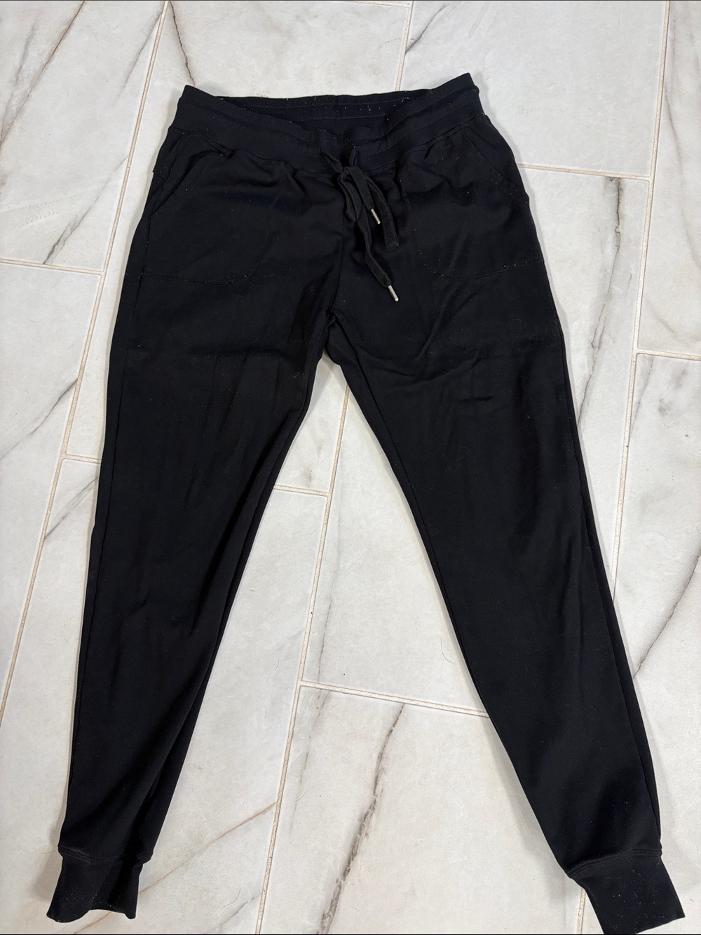 Casual Black Women's Jogger Pants - Drawstring Waist